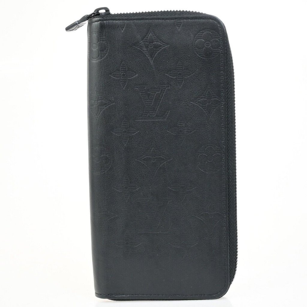 Louis Vuitton Vertical Long Zippy Wallet Monogram Shadow Black M62902 62fb267